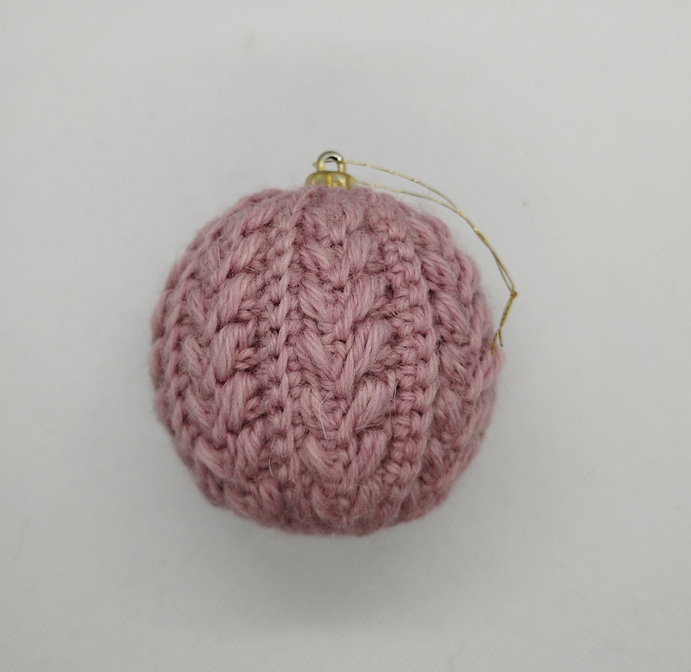 Dusty rose christmas bouble