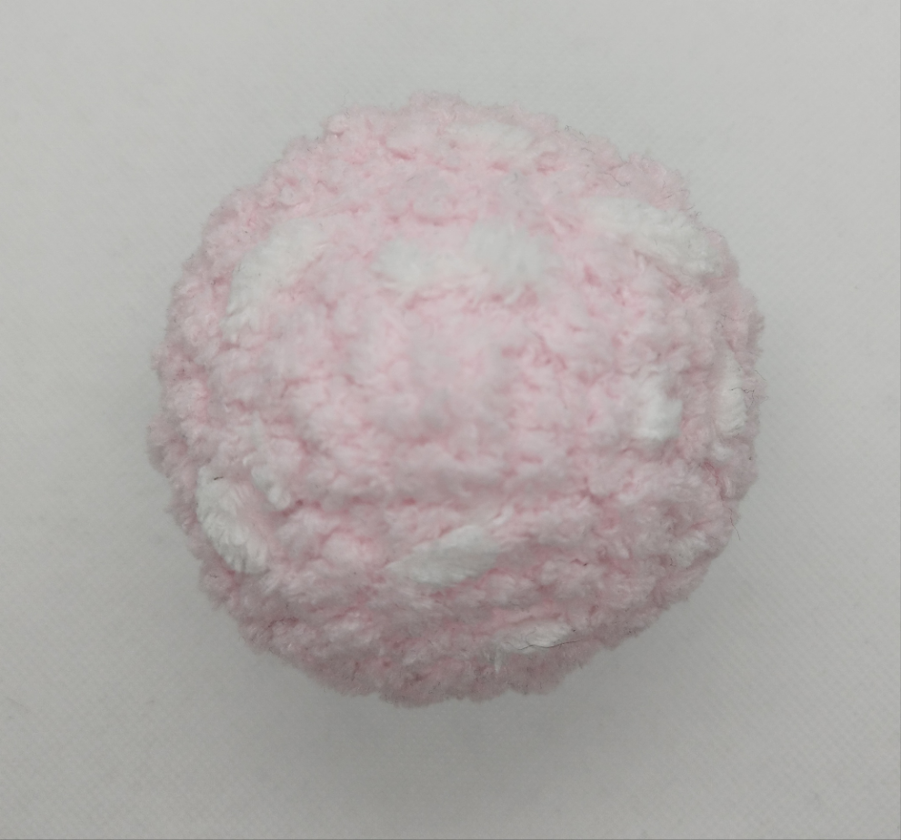 Crocheted popping mushroom Pink