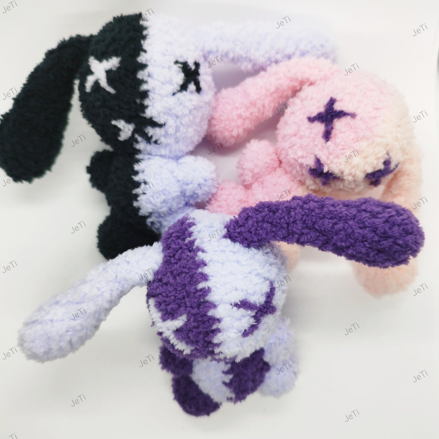 Tiny purple double bunny