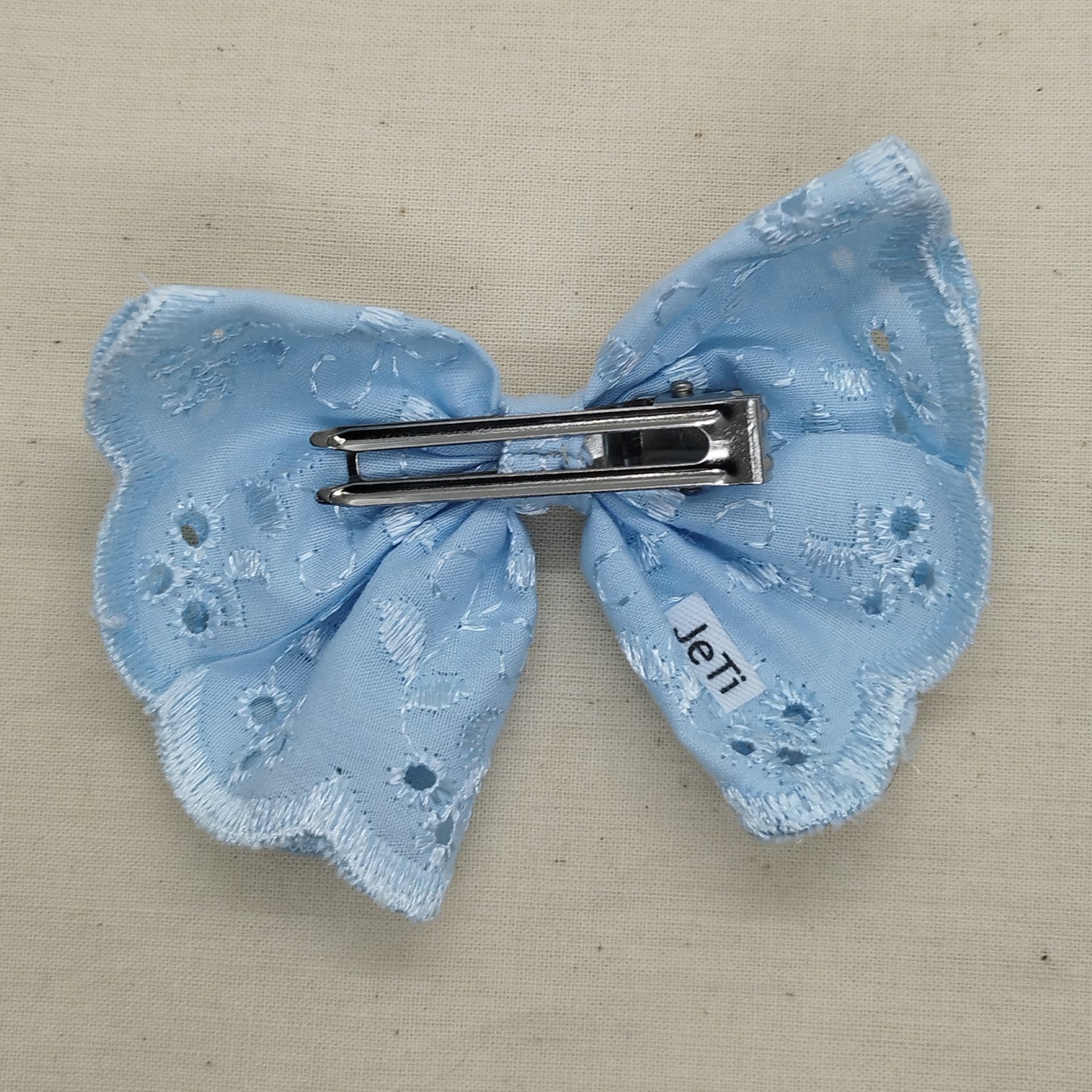Handmade Baby Blue Lace Hair Bow – Something Blue