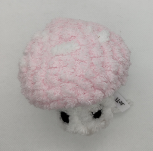 Crocheted popping mushroom Pink