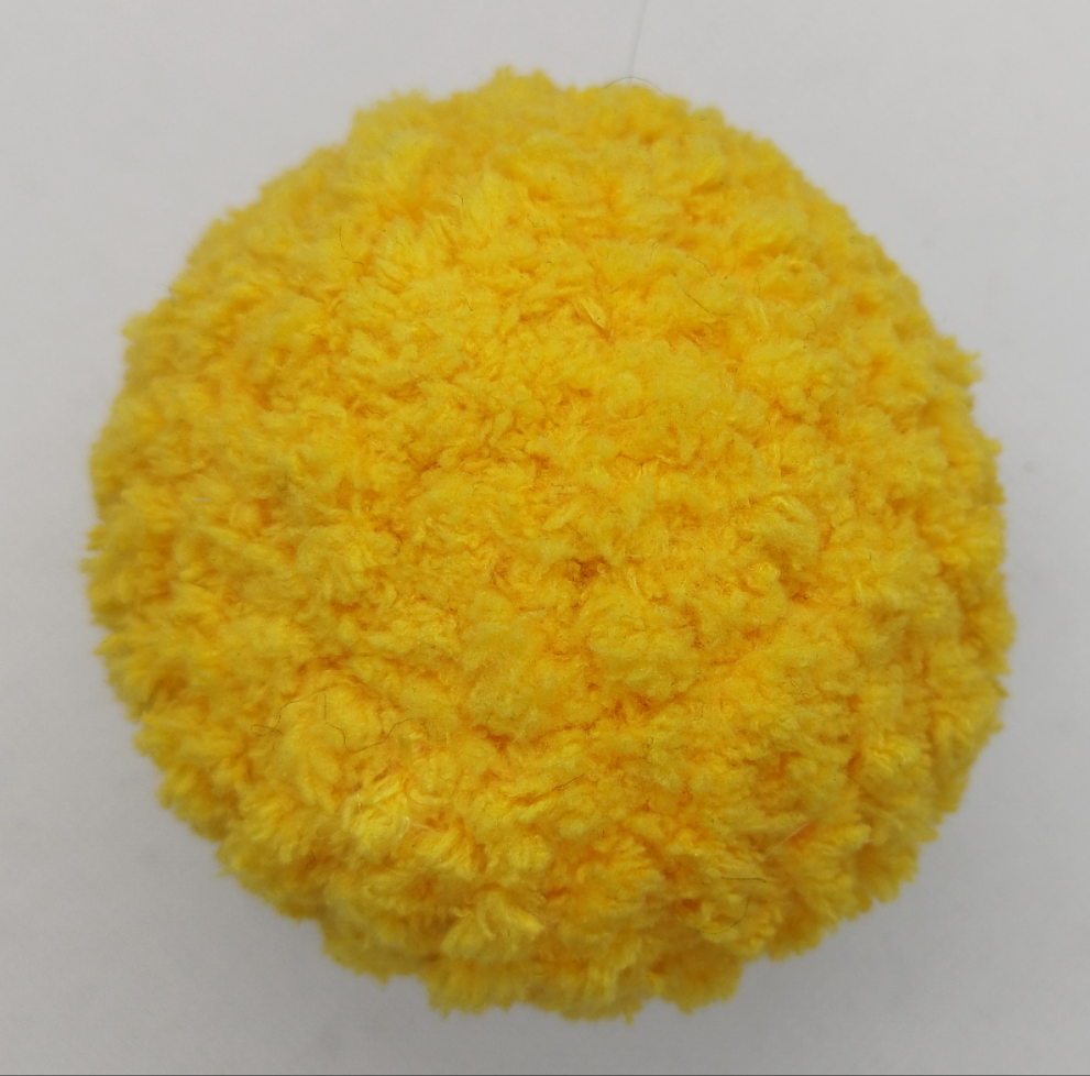 Crocheted popping mushroom Yellow