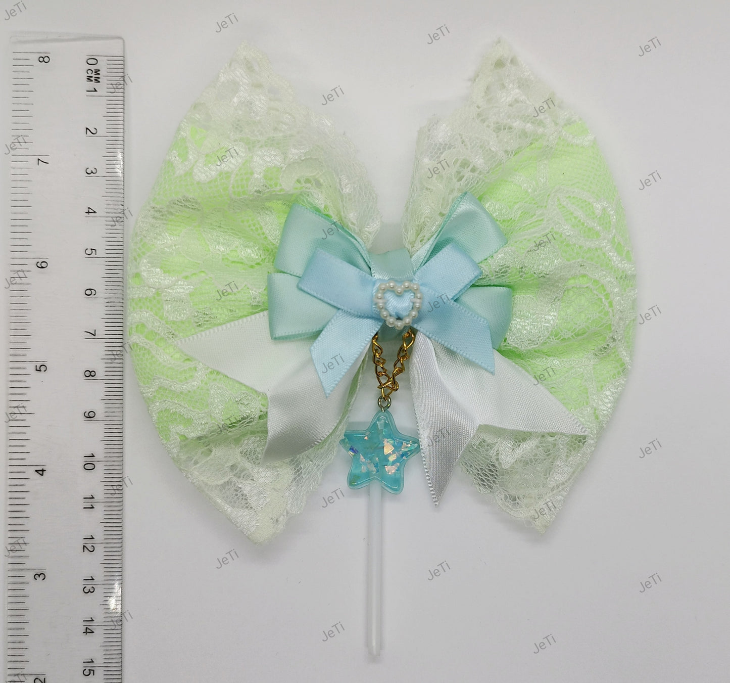 Mint lace hairclip