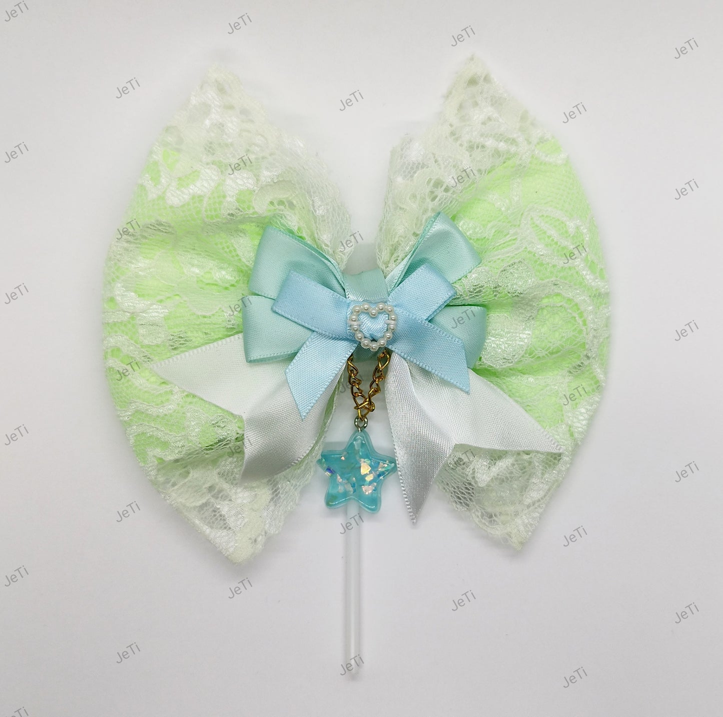 Mint lace hairclip