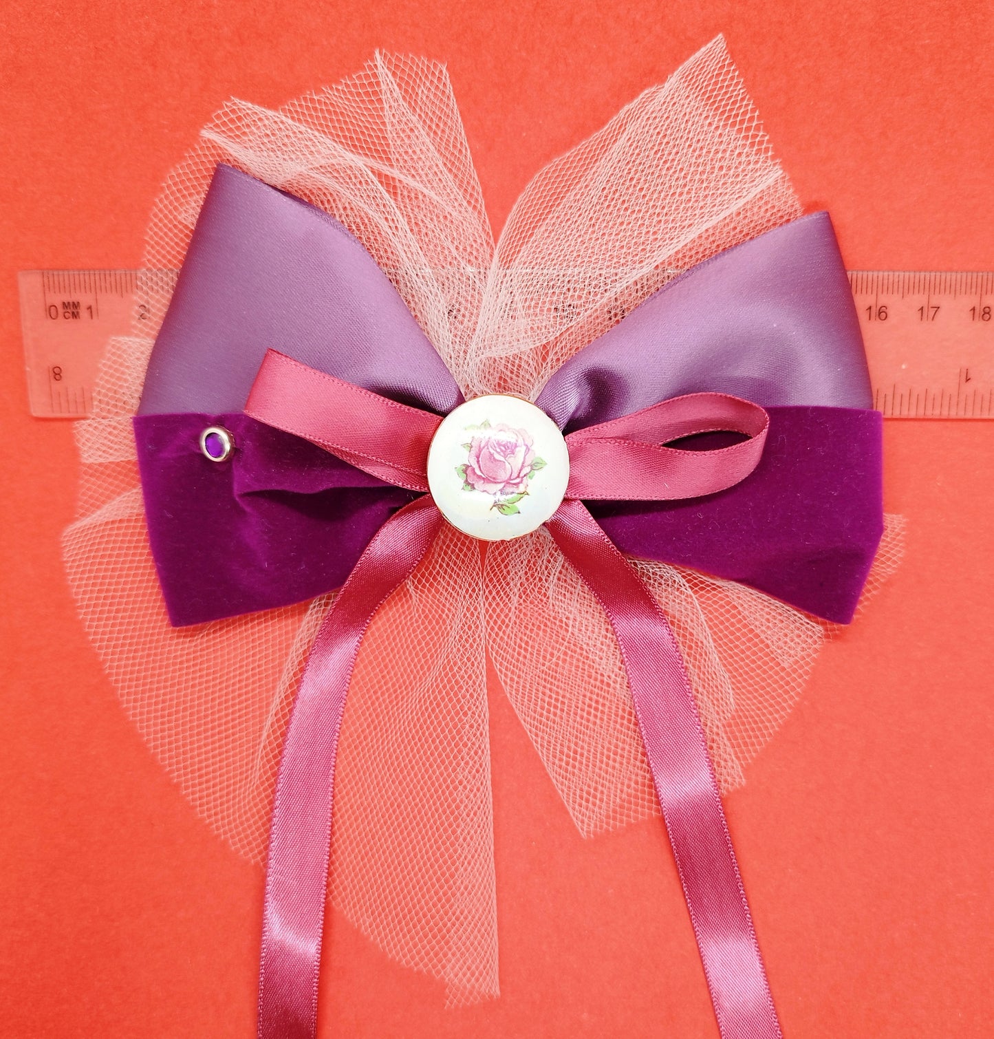 Vintage rose hairclip