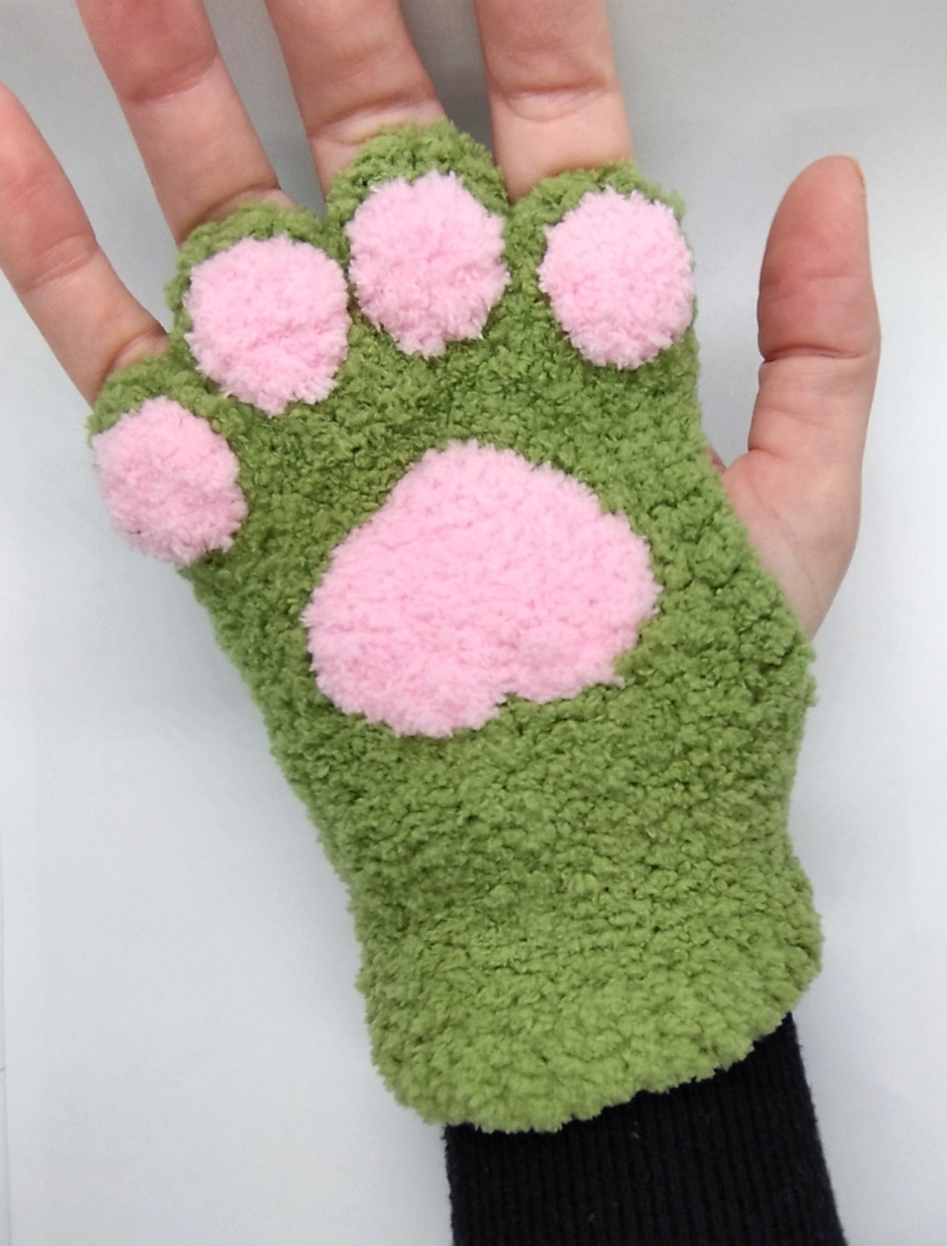 Paw Fingerless Gloves
