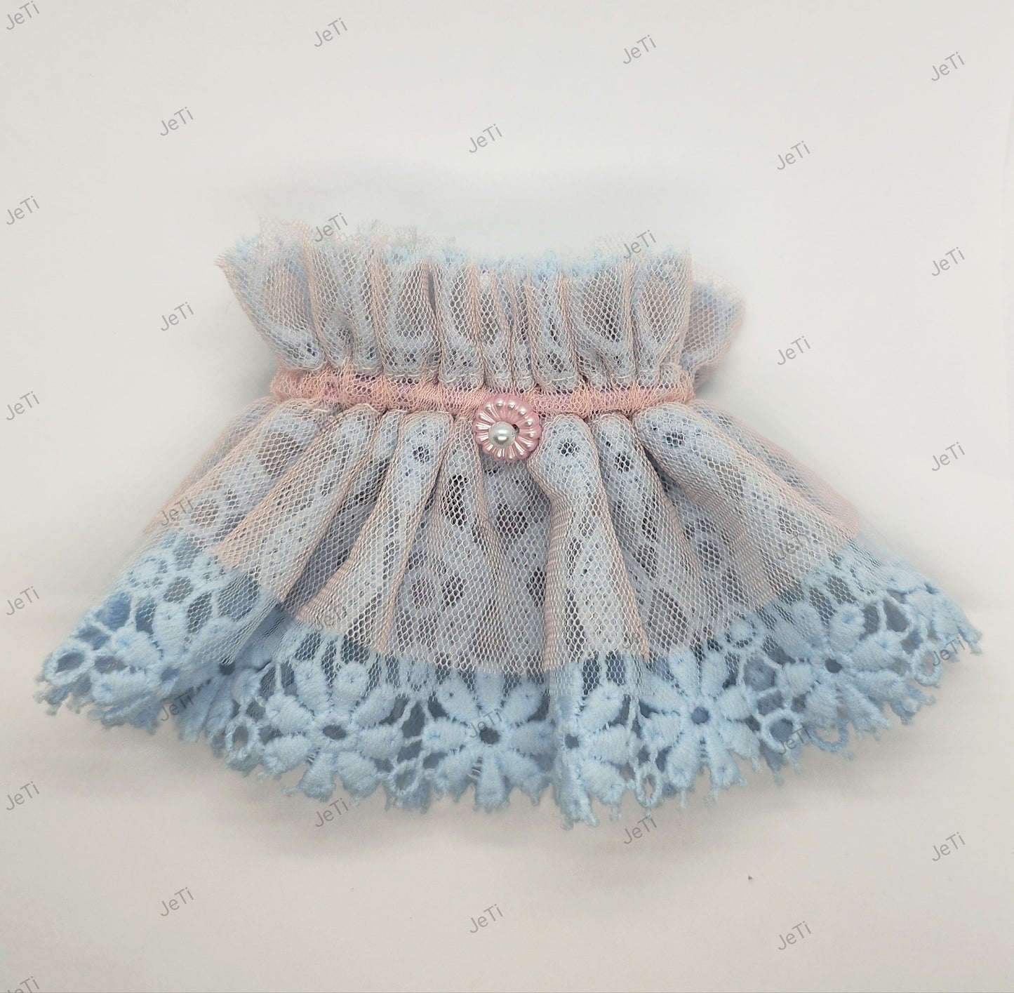 Blue Daisy lace cuffs