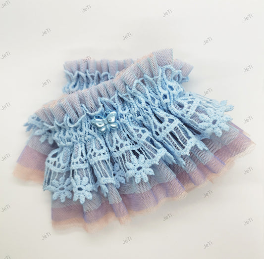Flower garden lace cuffs