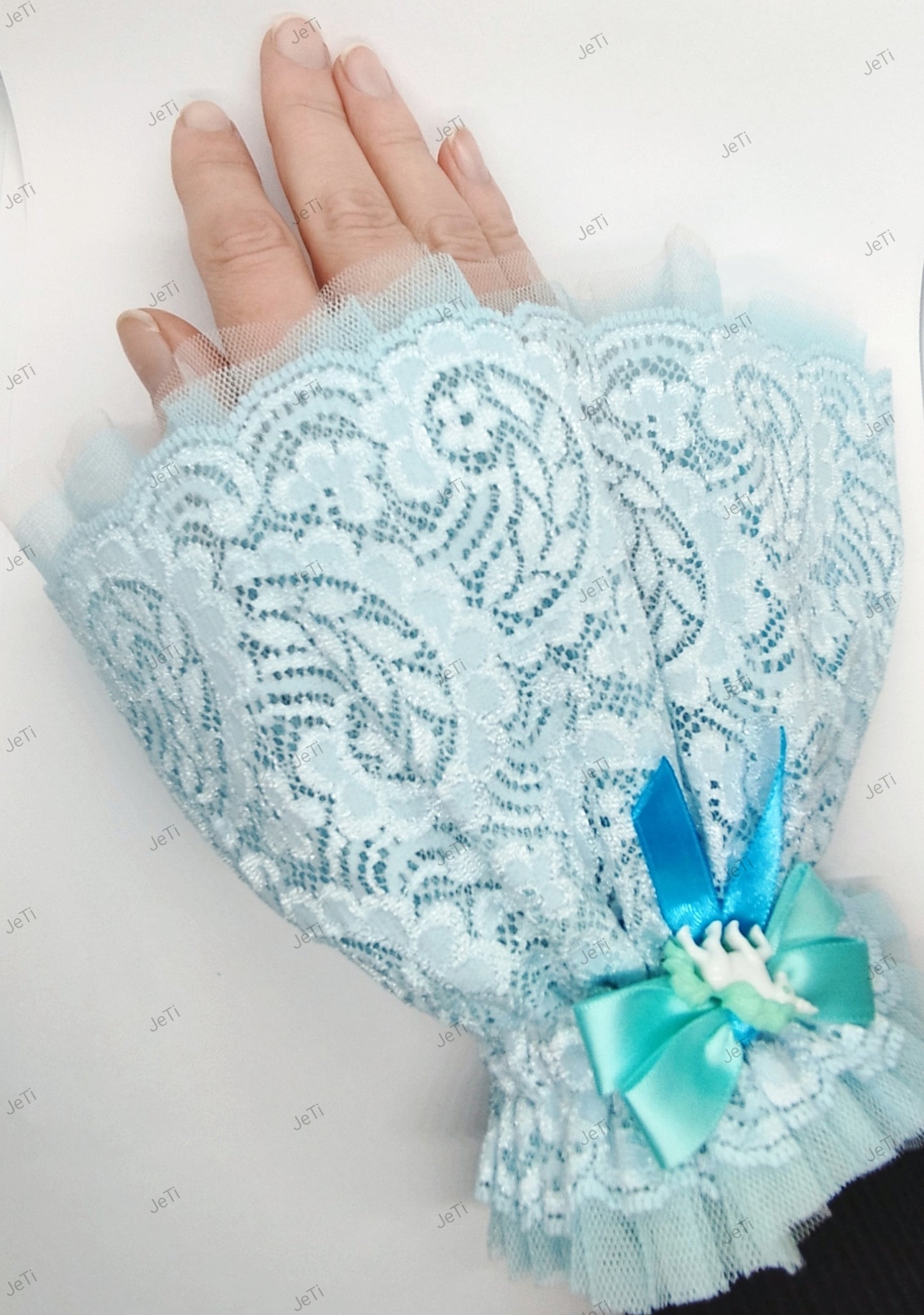 Winter wonderland lace cuffs
