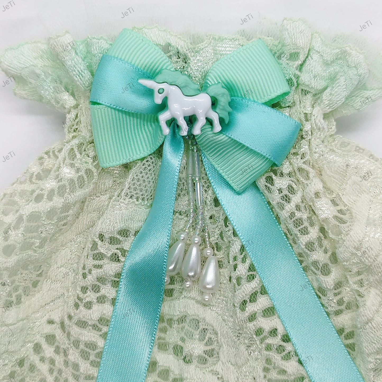 Peppermint unicorn lace cuffs