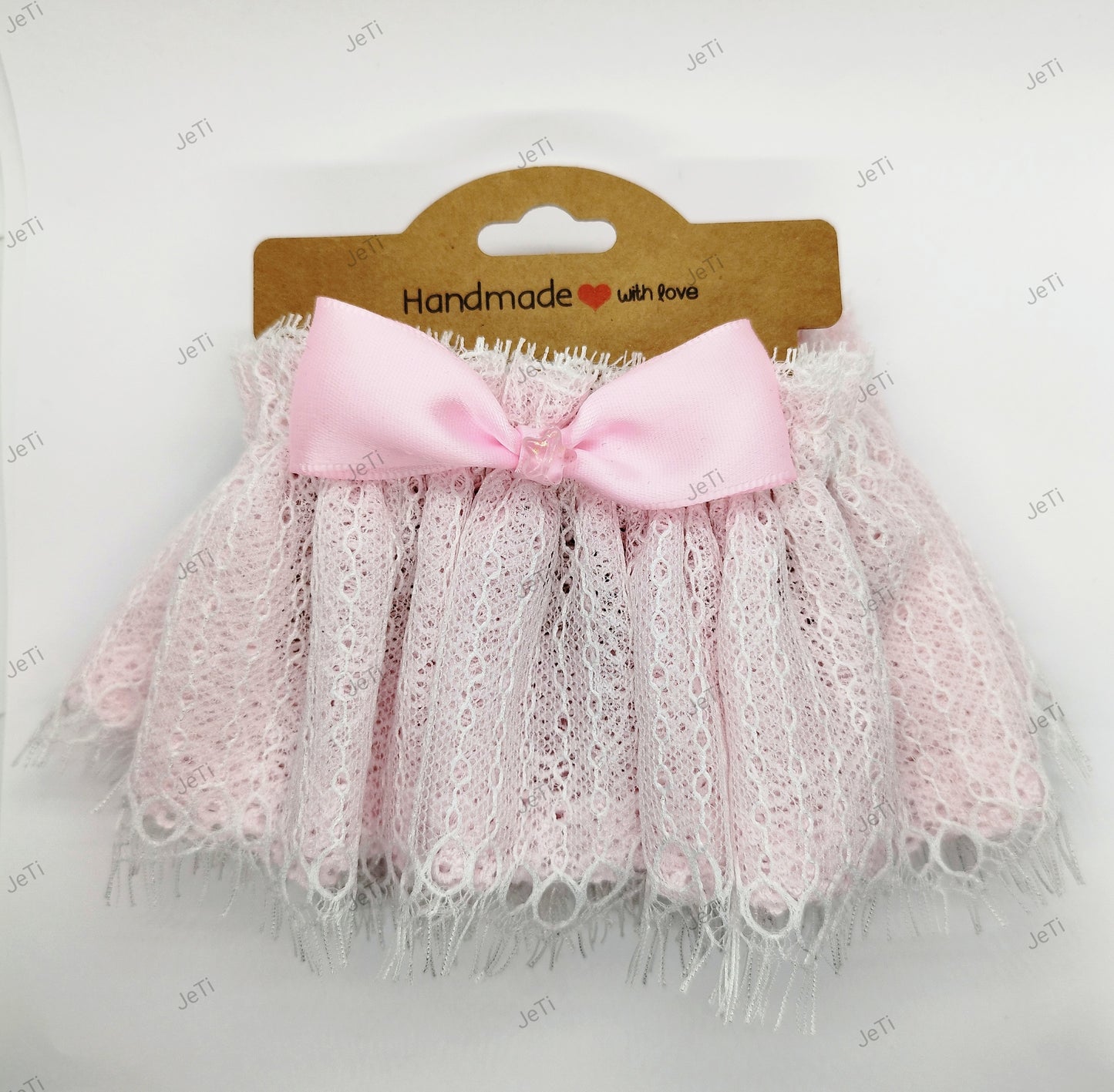 Pink star lace cuffs
