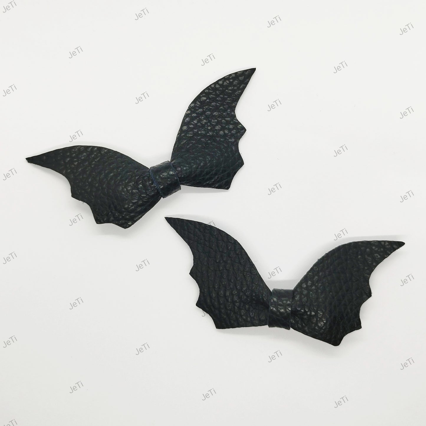 Leather bat hair bows