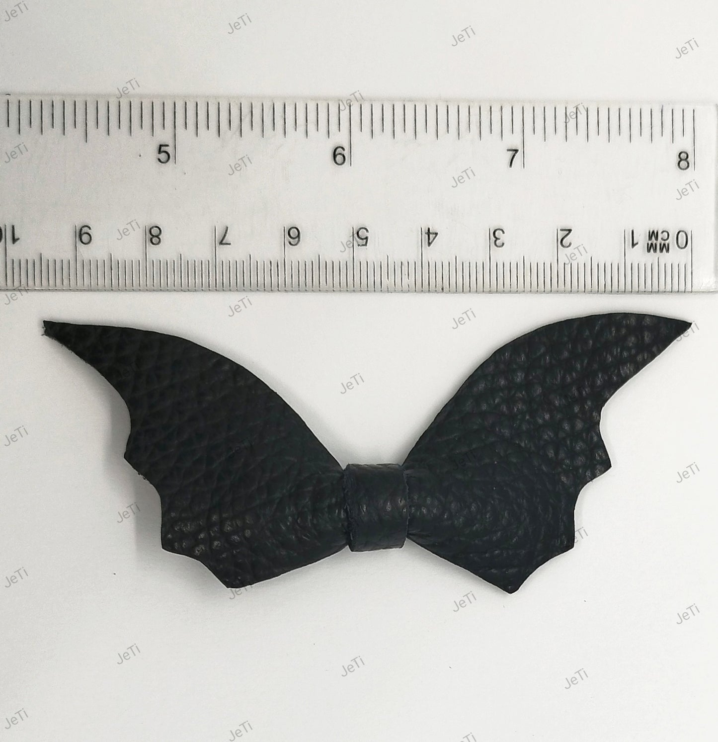 Leather bat hair bows