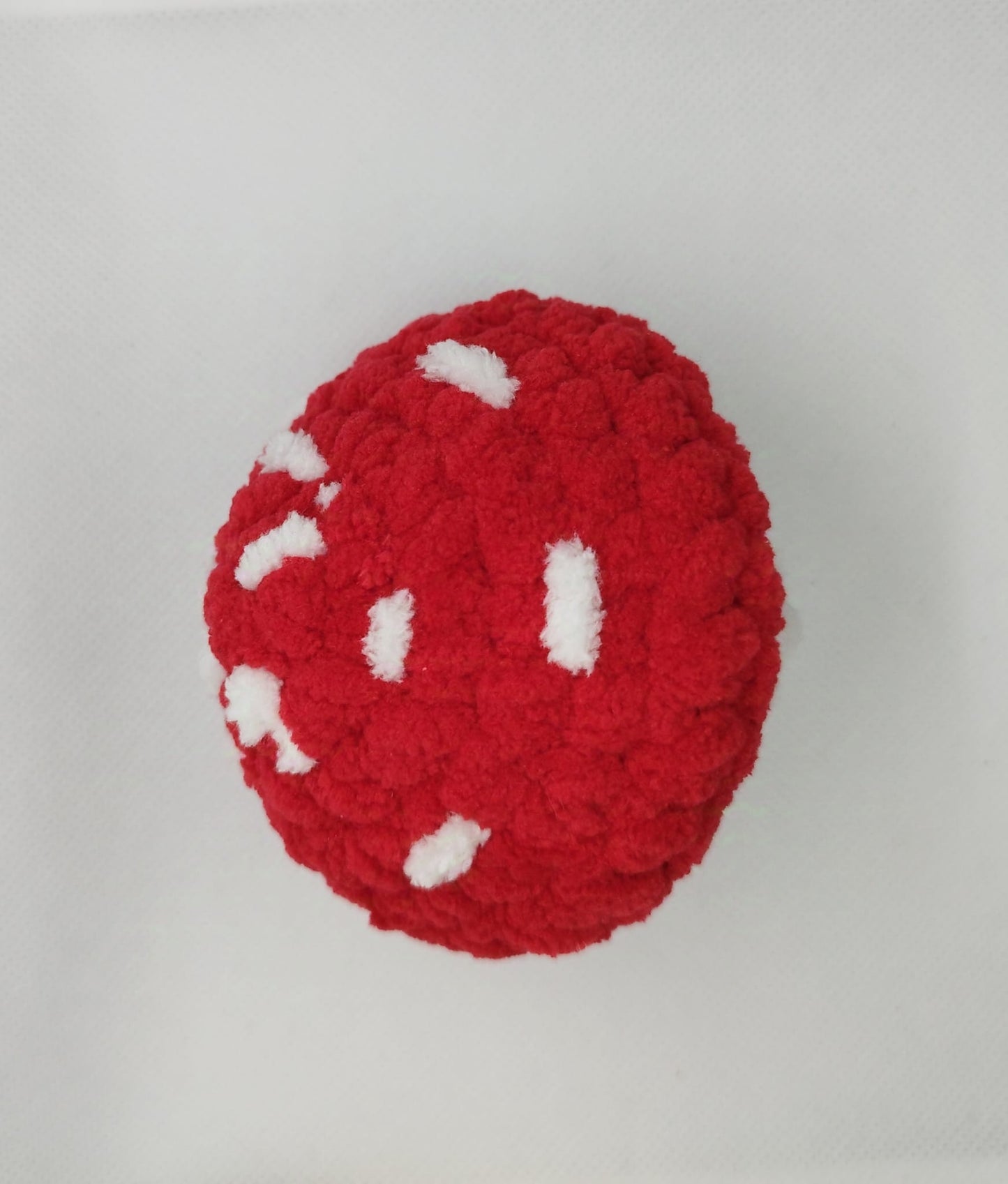 Crocheted popping mushroom Red